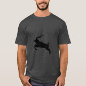 Jumping kudu silhouet t-shirt (Voorkant)