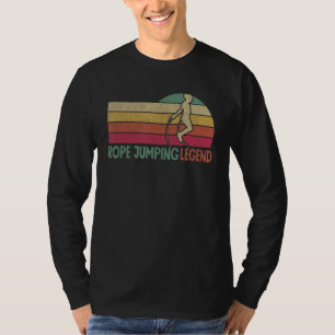 Jumping Legend van de sprinkhaan op de helling T-shirt
