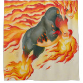 Jumping Nachtmerrie Douchegordijn (Voorkant)