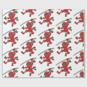  Jumping Ninja Design Cadeaupapier (Vlak)