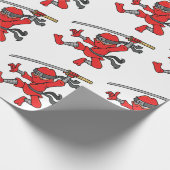  Jumping Ninja Design Cadeaupapier (Hoek)