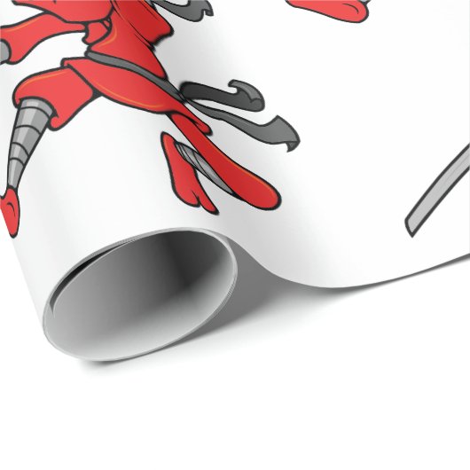 Jumping Ninja Design Cadeaupapier (Rol Hoek)