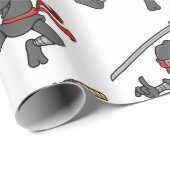  Jumping Ninja Design Cadeaupapier (Rol Hoek)