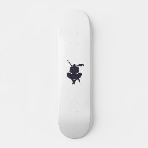 Jumping Ninja silhouette - Kies achtergrondkleur Persoonlijk Skateboard