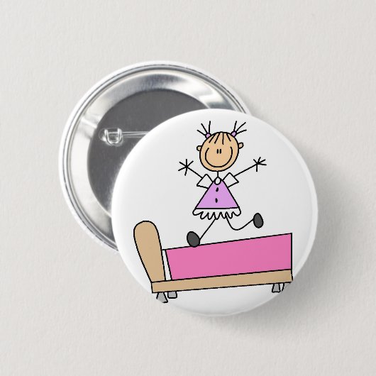 Jumping on Bed Button (Voorkant /achterkant)