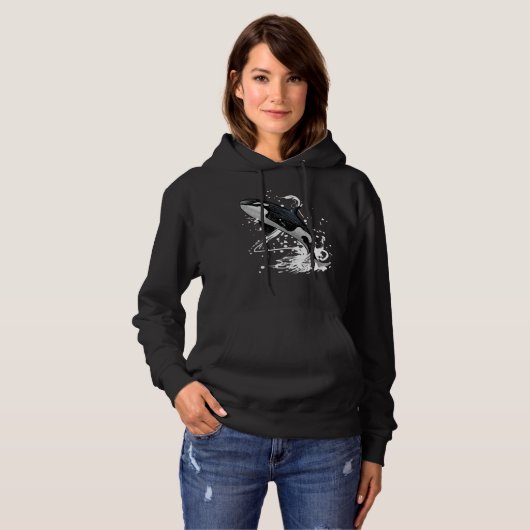 Jumping Orca Killer Whale Hoodie (Voorkant volledig)