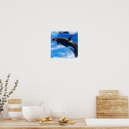 Jumping Orca Whale Poster (Keuken)