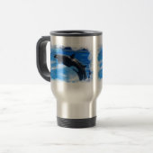 Jumping Orca Whale Reisbeker (Voorkant links)
