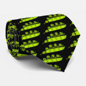 Jumping Peas Doodle Art Stropdas (Opgerold)