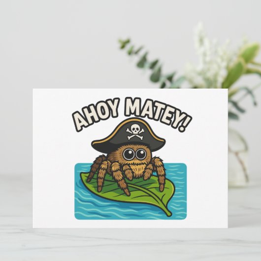 Jumping Pirate Spider Adventure Captain Webbeard Kaart (Staand voorkant)