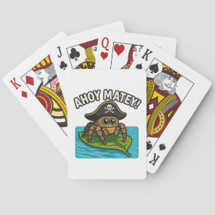 Jumping Pirate Spider Adventure Captain Webbeard Pokerkaarten