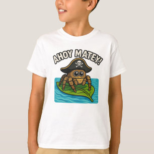Jumping Pirate Spider Adventure Captain Webbeard T-shirt