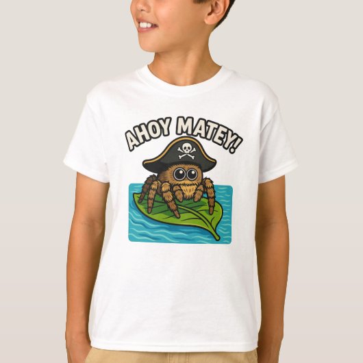 Jumping Pirate Spider Adventure Captain Webbeard T-shirt (Voorkant)