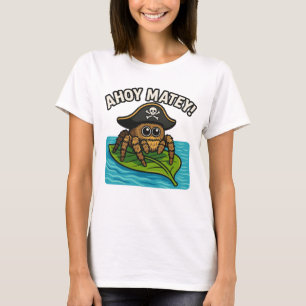 Jumping Pirate Spider Adventure Captain Webbeard T-shirt