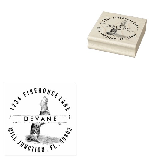 Jumping Pit Bull Terrier retour adres stempel (Gestempeld)