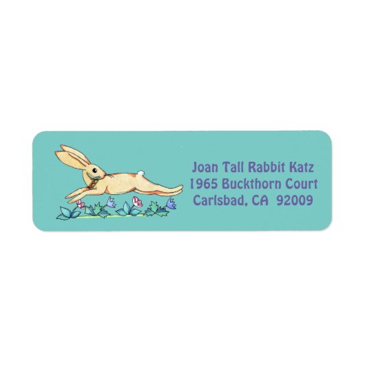 Jumping Rabbit label voor Joan (Voorkant)
