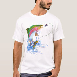 Jumping Rainbow Trout Vist Lure T-shirt