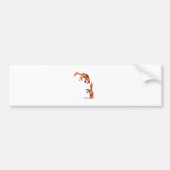 Jumping Red Fox Bumpersticker (Voorkant)