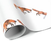 Jumping Red Fox Cadeaupapier (Rol Hoek)