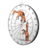 Jumping Red Fox Dartbord (Voorkant Rechts)