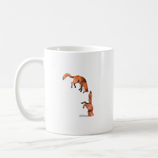 Jumping Red Fox Koffiemok (Links)