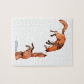 Jumping Red Fox Legpuzzel (Horizontaal)