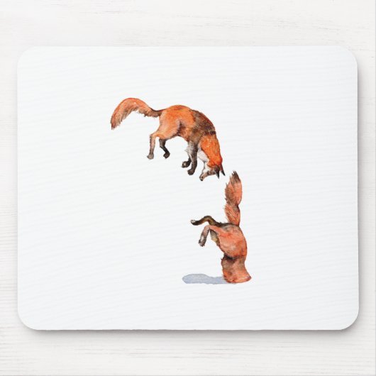 Jumping Red Fox Muismat (Voorkant)
