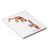 Jumping Red Fox Notitieblok (Schuin)
