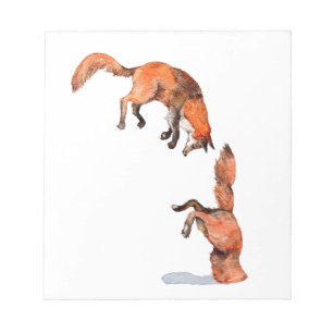 Jumping Red Fox Notitieblok