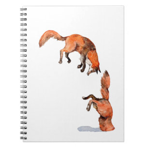 Jumping Red Fox Notitieboek
