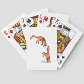 Jumping Red Fox Pokerkaarten (Achterkant)