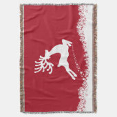 Jumping Reindeer gootdeken Deken (Voorkant Verticaal)