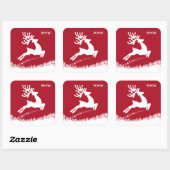 Jumping Rendier aangepaste monogram stickers (Vel)