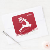 Jumping Rendier aangepaste monogram stickers (Envelop)