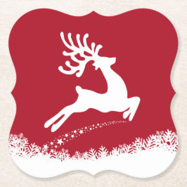 Jumping Rendier papier onderzetters