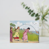 Jumping Rope Briefkaart (Staand voorkant)