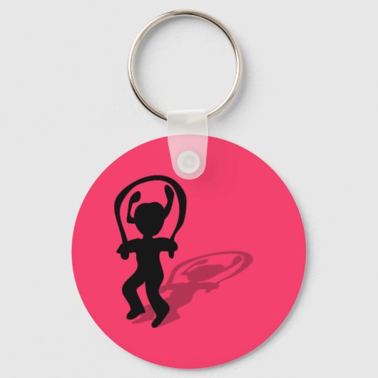 Jumping Rope Girl Sleutelhanger (Voorkant)