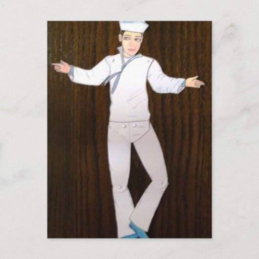 Jumping Sailor Briefkaart (Voorkant)