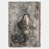 Jumping Salmon Deken (Voorkant Verticaal)