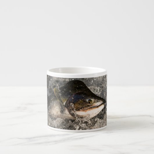 Jumping Salmon Espresso Kop (Voorkant)