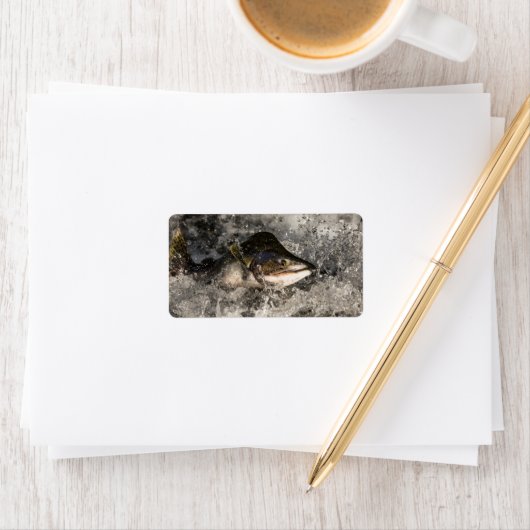 Jumping Salmon Etiket (Insitu)