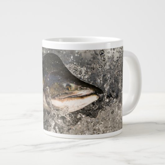 Jumping Salmon Grote Koffiekop (Voorkant rechts)