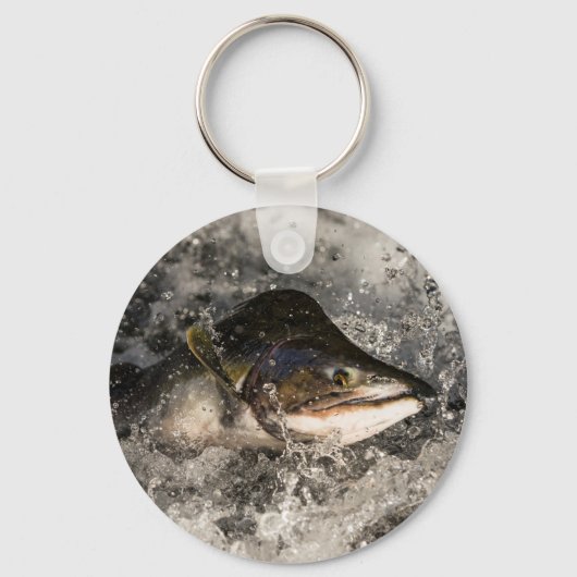 Jumping Salmon Sleutelhanger (Voorkant)