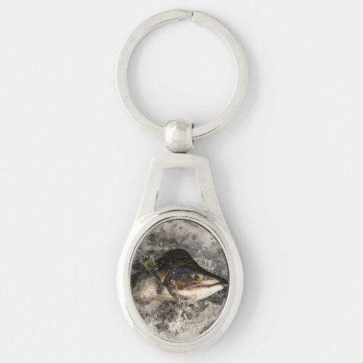 Jumping Salmon Sleutelhanger (Voorkant)