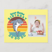 Jumping Shark Birthday Feestdagenkaart (Voorkant)