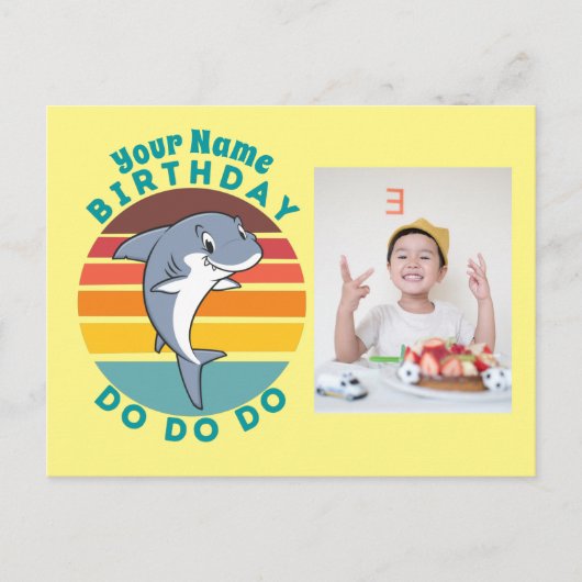 Jumping Shark Birthday Feestdagenkaart (Voorkant)