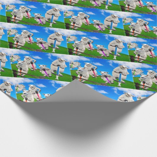 Jumping Sheep Cadeaupapier (Hoek)