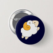 Jumping Sheep Ronde Button 5,7 Cm (Voorkant /achterkant)
