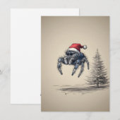 Jumping Spider Christmas Cards Feestdagenkaart (Voorkant / Achterkant)