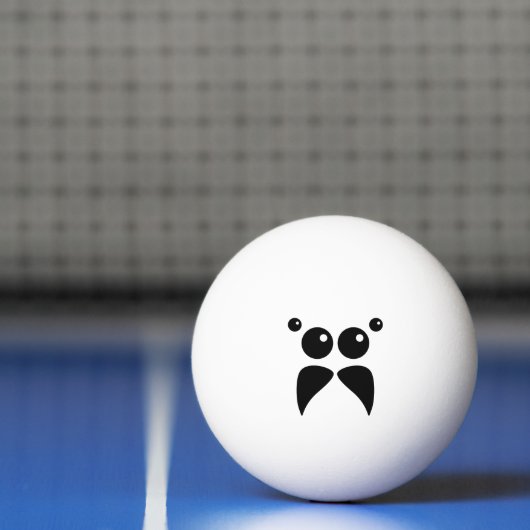 Jumping Spider Face Ping Pong Ball (Net)